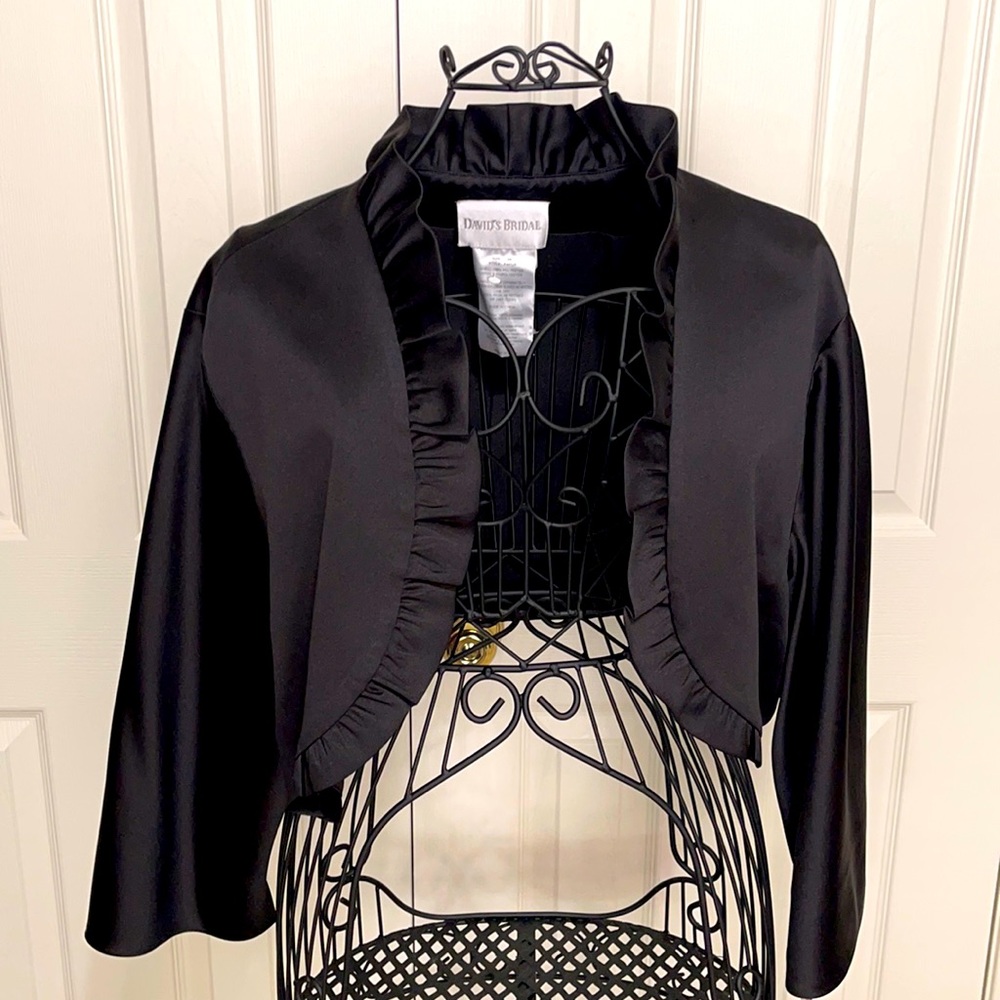 David’s Bridal Black Bolero Jacket